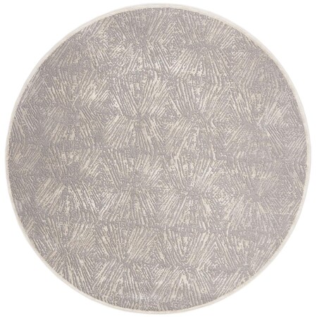 Safavieh Meadow Round Area RugIvory & Grey 6 ft.-7 in. x 6 ft.-7 in. MDW319A-7R
